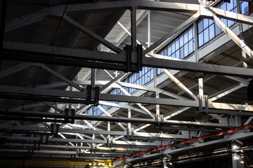 reinforced concrete structures under the roof of a manufacturing enterprise.
