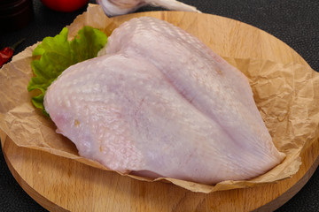 Raw chicken breast