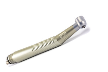 dental turbine tip, handpiece isolated on white background