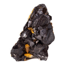 Obraz premium Natural piece of rough motion on a white background