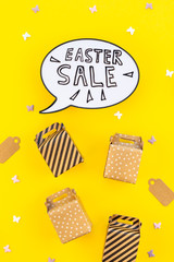 Creative Top view holiday Easter Sale Concept