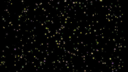 Background of multi-colored stars. Abstract background pattern.