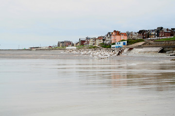 Beach life at the Village of Ault in Normandy