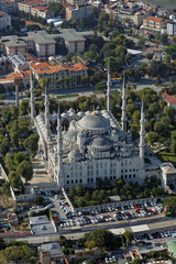 aerial view of Sultan Ahmet Mosque