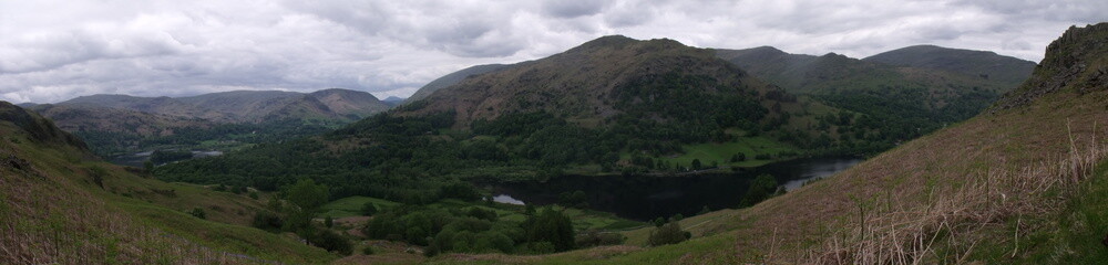 Fototapeta na wymiar Mountain panoramic, Cumbria