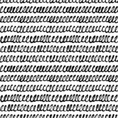 Seamless pattern with wavy scribbles. Vector hand drawn grunge lines.
