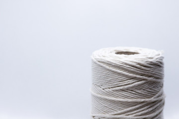Handmade macrame, needlework, knitting. Women's hobby. Macrame Home decor – Image