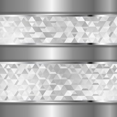 Obraz premium metal background with textured banners