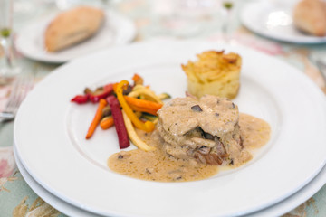 sirloin dish with cream