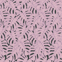 Tropical leaves repeat pattern design