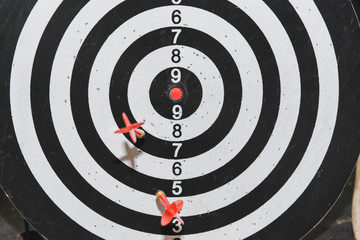 red darts target, full frame