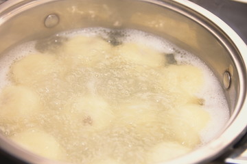 Cooking Plum Dumplings