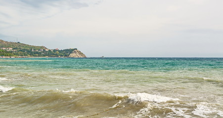 Storm on  Black Sea in Crimea
