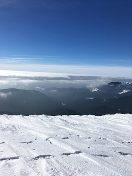sky and snow