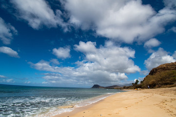 Fototapeta na wymiar Hawaii Oahu Kalanianaʻole Beach
