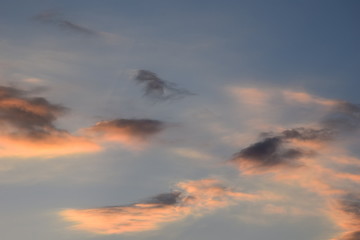 clouds at sunset