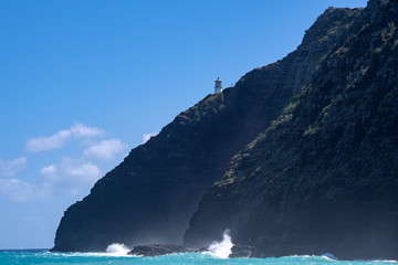 Fototapeta na wymiar Oahu Makapuu Point Lighthouse