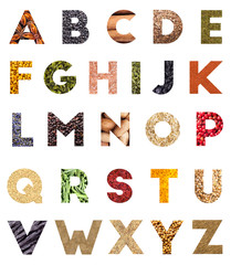 Food alphabet letter made of herbs and spices © Oliver Wilde