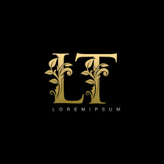 Golden Classy LT Letter Logo