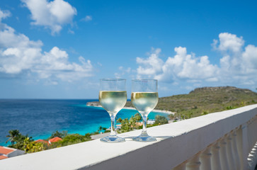  House and pool by the sea  Views around the small Caribbean Island of Curacao