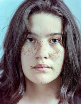 Studio Portrait Of Teen Girl