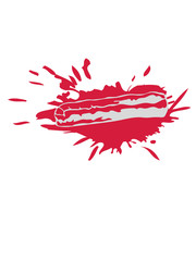 tropfen spritzer blut pfütze graffiti klecks bacon schinken fleisch lecker hunger grillen braten essen frühstück küche chef schürze clipart hungrig design