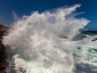   Views around the small Caribbean Island of Curacao