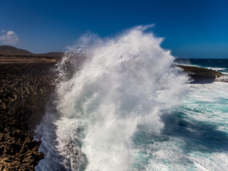   Views around the small Caribbean Island of Curacao