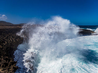   Views around the small Caribbean Island of Curacao