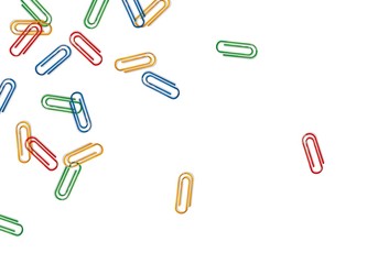 print with colored clips