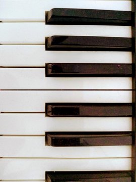piano, teclado, musica, 