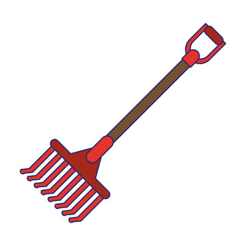 Rake harvest tool symbol