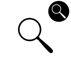 Search  - white vector icon