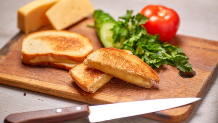 sandwich and cheese