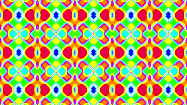 Colorful fast kaleidoscope square grid psychedelic VJ Motion Background Loop 1