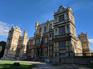 Exterior of Wollaton Hall in Nottingham, UK, built in Tudor times by Robert Smythson..