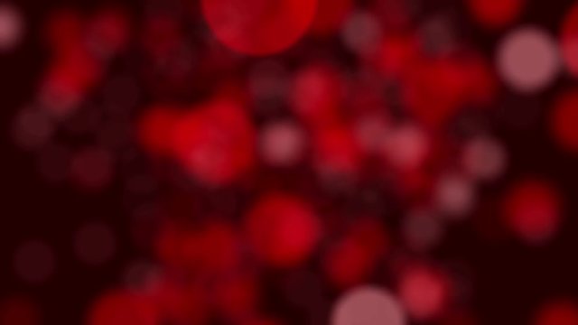luces bokeh rojas
