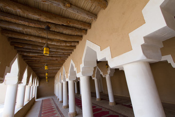 vintage mosque in old arab village in Saudi Arabia