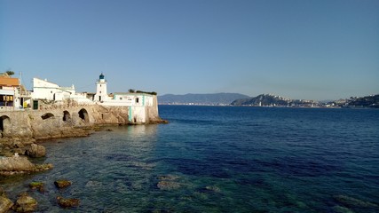 Fototapeta na wymiar lighthouse on island 