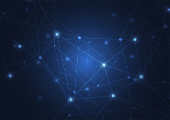 Internet connection, abstract sense of science and technology graphic design.