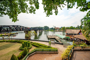 Fototapeta premium Kwai Bridge in Kanchanaburi, Thailand