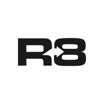 R8 vector logo. Icon vector.