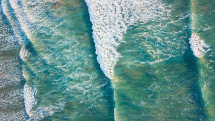 Aerial View of Great Ocean Road and Beaches at Sunset, Victoria, Australia
