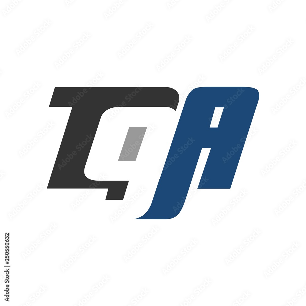 Wall mural letter t and g and a vector logo.