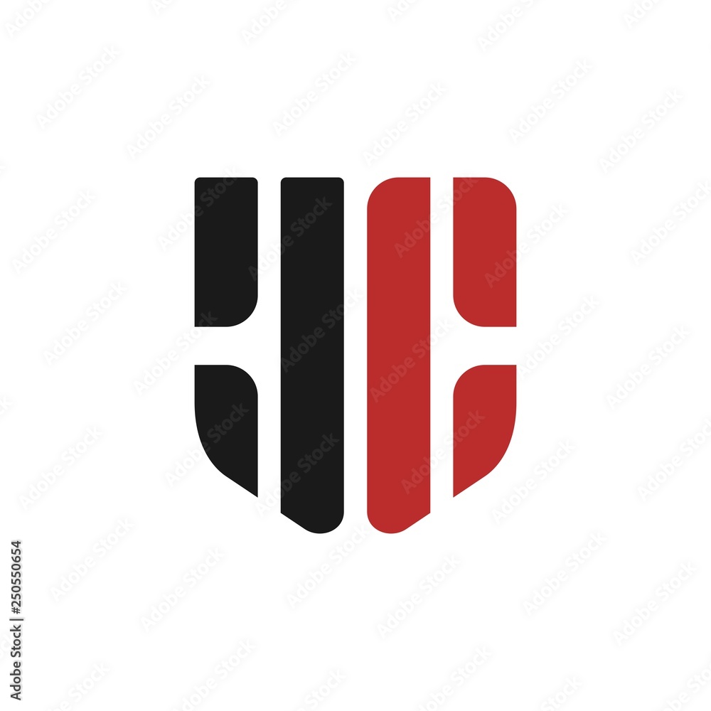 Wall mural letter j and c vector logo