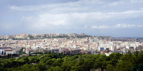 Fototapeta na wymiar Panorama of Cagliari.Sardinia.Italy. 