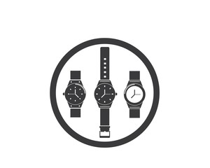 wristwatch icon vector template design