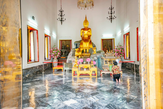 Buddha Statue in Wat Pho Buddhist Temple, Bangkok, Thailand