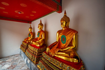 Buddha Statue in Wat Pho Buddhist Temple, Bangkok, Thailand