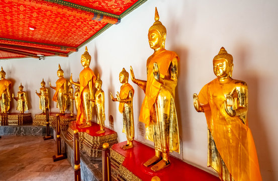 Buddha Statue in Wat Pho Buddhist Temple, Bangkok, Thailand